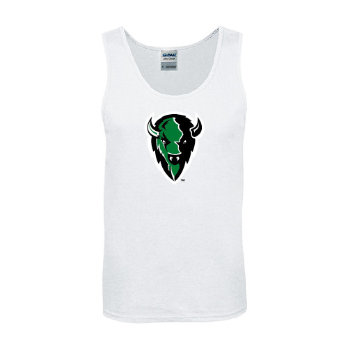  White Tank Top - Charging Bison