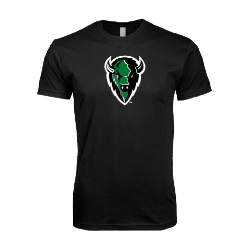  Next Level Black SoftStyle T Shirt - Charging Bison