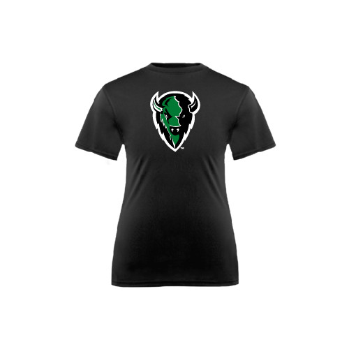  Youth Performance Black Tee - Charging Bison