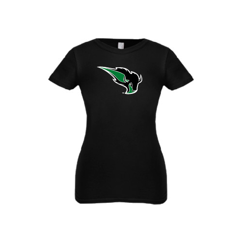 Next Level Girls Black Fashion Fit T Shirt - Power Bison