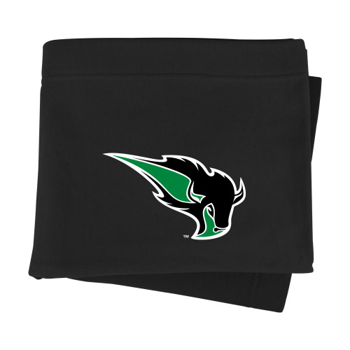  Black Sweatshirt Blanket - Power Bison