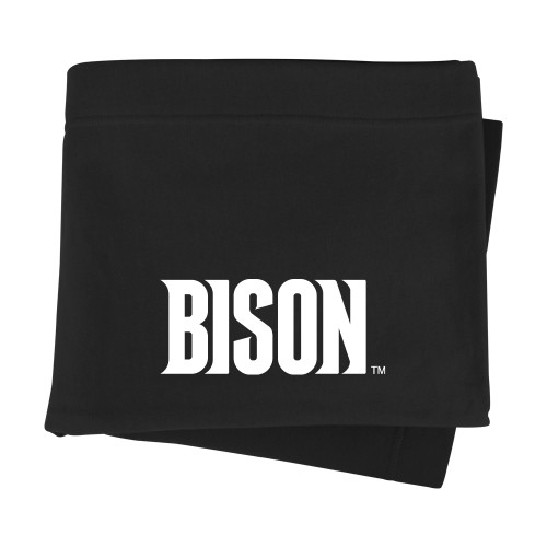  Black Sweatshirt Blanket - Bison