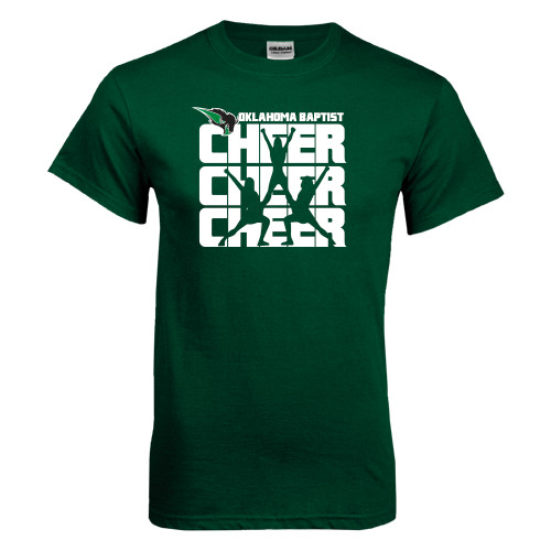  Dark Green T Shirt - Cheer Stacked