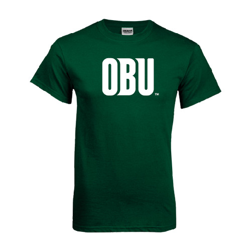  Dark Green T Shirt - OBU Wordmark