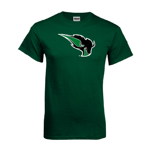 Dark Green T Shirt - Power Bison Distressed