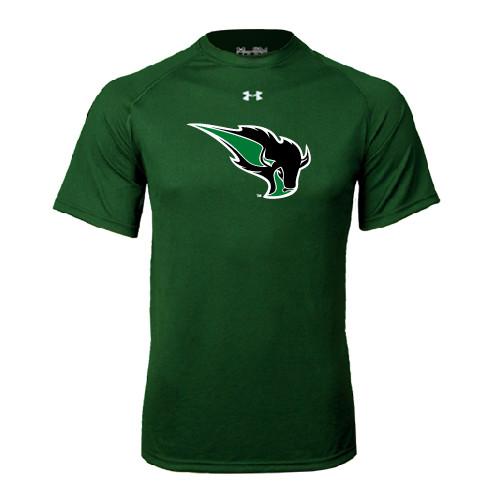  Under Armour Dark Green Tech Tee - Power Bison