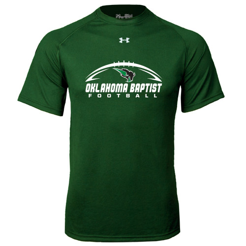 Under Armour Dark Green Tech Tee - Oklahoma Football Horizontal