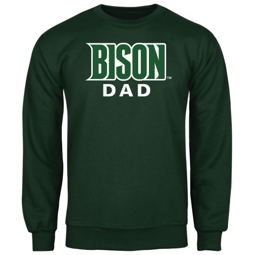  Dark Green Fleece Crew - Dad
