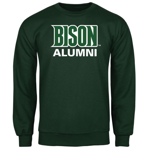 Dark Green Fleece Crew - Alumni