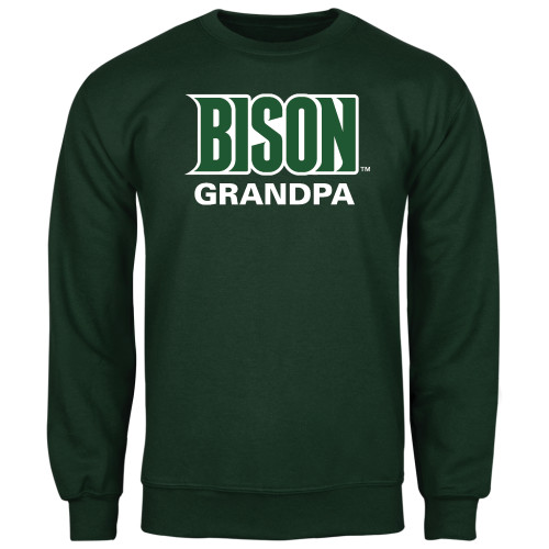  Dark Green Fleece Crew - Grandpa