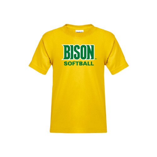 Youth Gold T-Shirt - Softball