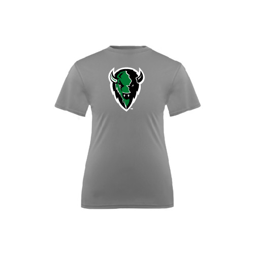  Youth Performance Grey Concrete Tee - Charging Bison