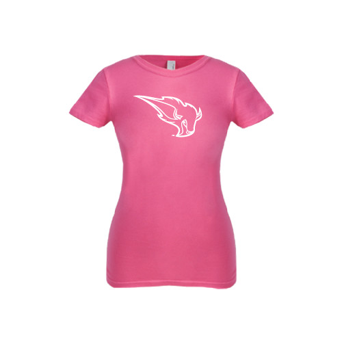  Next Level Girls Fuchsia Fashion Fit T Shirt - Power Bison