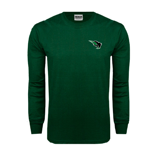  Dark Green Long Sleeve T Shirt - Power Bison