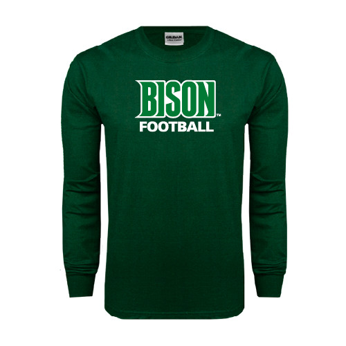  Dark Green Long Sleeve T Shirt - Football