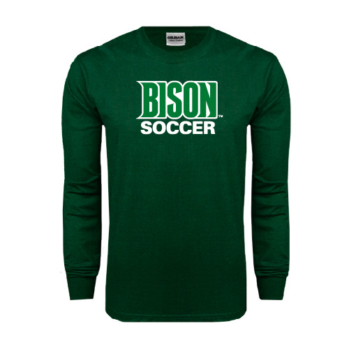  Dark Green Long Sleeve T Shirt - Soccer