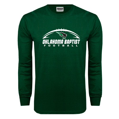  Dark Green Long Sleeve T Shirt - Oklahoma Football Horizontal