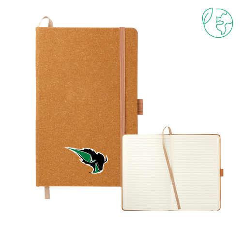  5.5 x 8.5 Natural FSC Mix Recycled Leather Bound Journal - Power Bison