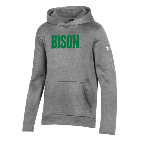  Under Armour Youth Grey Fleece Hoodie - Bison