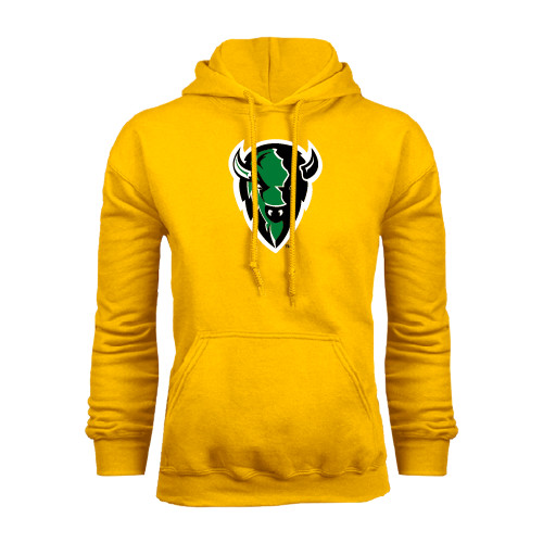  Gold Fleece Hoodie - Charging Bison