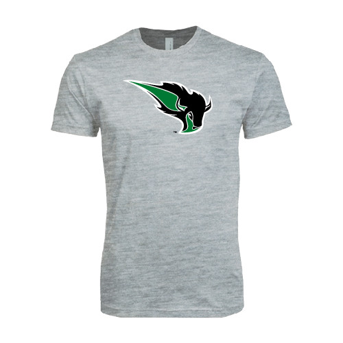  Next Level Heather Grey SoftStyle T Shirt - Power Bison
