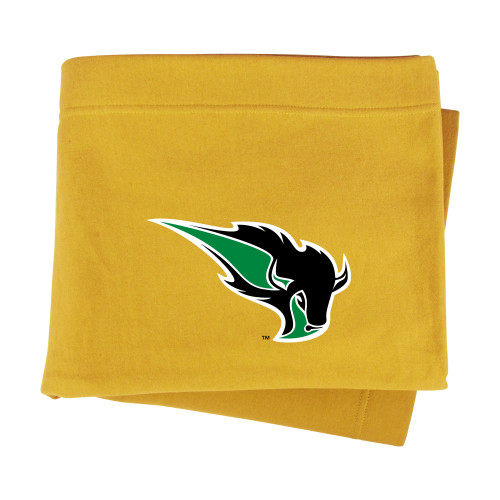  Gold Sweatshirt Blanket - Power Bison