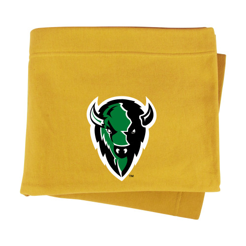  Gold Sweatshirt Blanket - Charging Bison