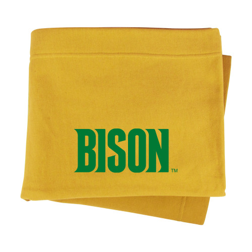  Gold Sweatshirt Blanket - Bison