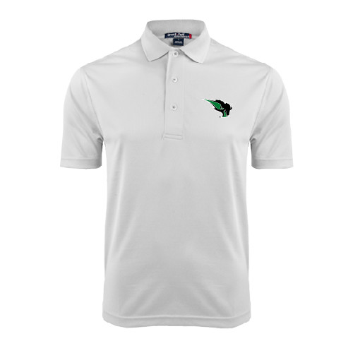  White Dry Mesh Polo - Power Bison