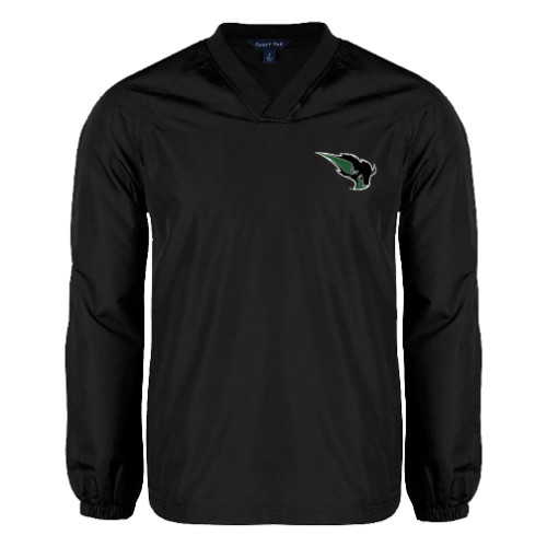  Black V Neck Raglan Windshirt - Power Bison