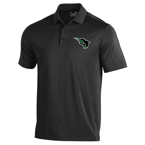  Under Armour Black Performance Polo - Power Bison