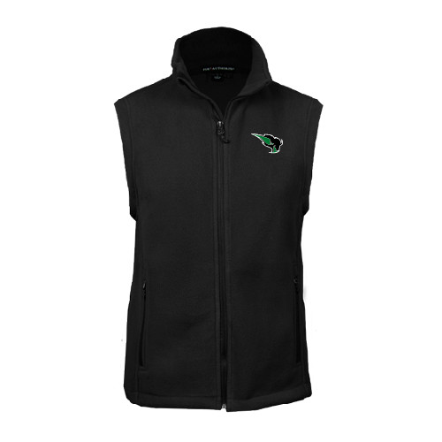  Black Fleece Full Zip Vest - Power Bison