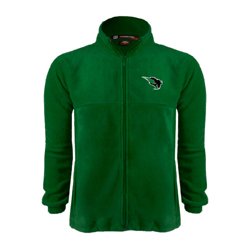  Dark Green Fleece Full Zip Jacket - Power Bison