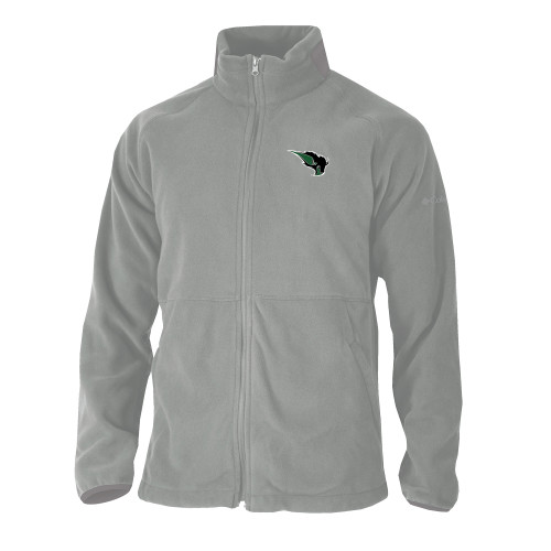  Columbia Grey Everest Ridge Fleece Full Zip Jacket - Power Bison