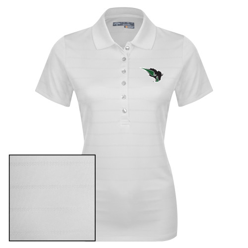  Callaway Womens White Opti Vent Polo - Power Bison