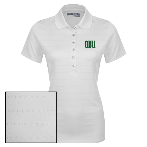  Callaway Womens White Opti Vent Polo - OBU Wordmark