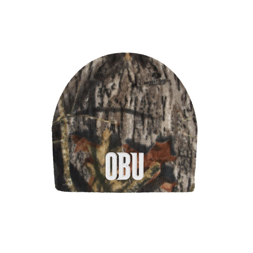  Mossy Oak Camo Fleece Beanie - OBU Wordmark