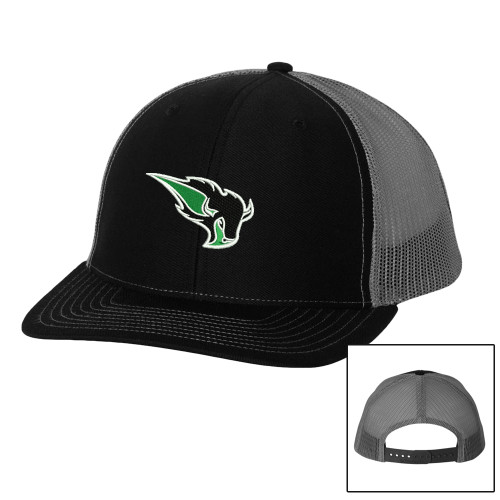  Richardson Black/Charcoal Trucker Hat - Power Bison
