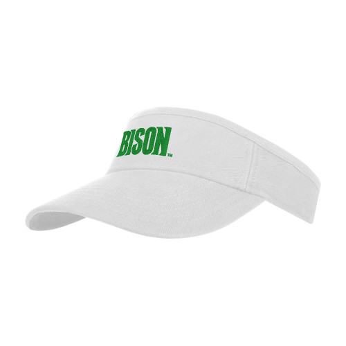  White Visor - Bison