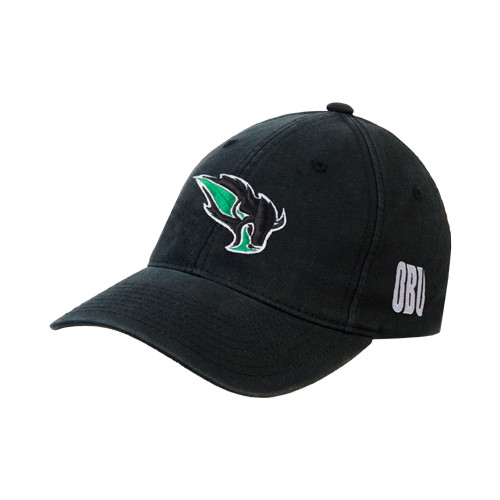  Black Flexfit Structured Low Profile Hat - Power Bison