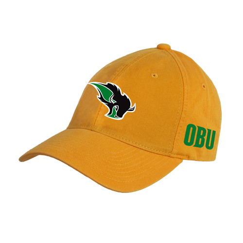  Gold Unstructured Adjustable Low Profile Hat - Power Bison