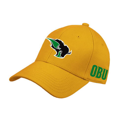  Gold Structured Adjustable Pro Style Hat - Power Bison