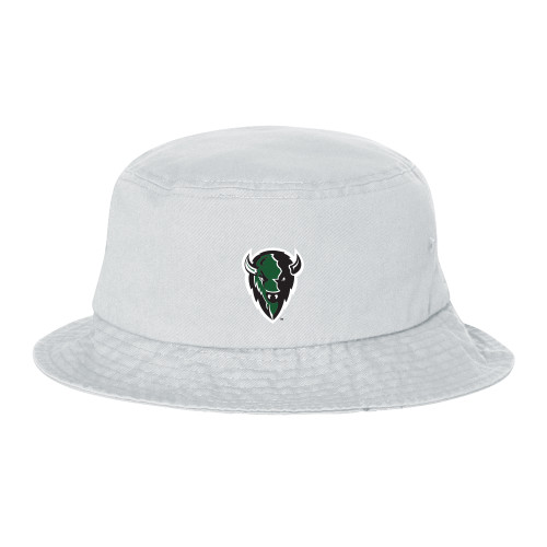  Sportsman White Bucket Hat - Charging Bison