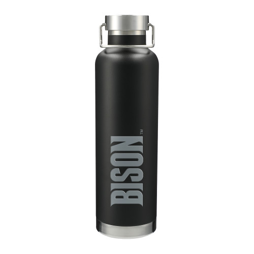  Thor Copper Vacuum Insulated Black Bottle 32oz - Bison Engraved