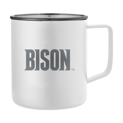  Rover Camp Vacuum Insulated White Mug 14oz - Bison Engraved