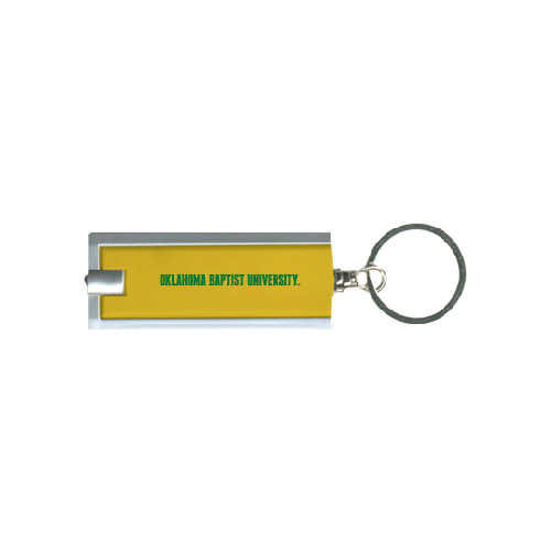 Turbo Gold Flashlight Key Holder - Oklahoma Baptist University Flat