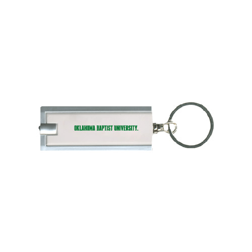  Turbo White Flashlight Key Holder - Oklahoma Baptist University Flat
