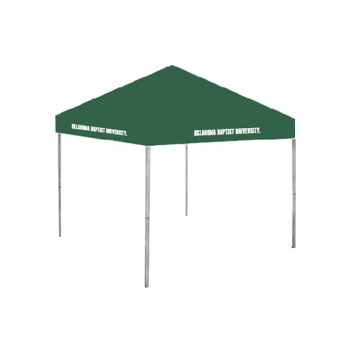  9 ft x 9 ft Dark Green Tent - Oklahoma Baptist University Flat