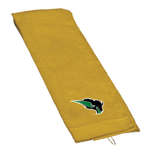  Gold Golf Towel - Power Bison