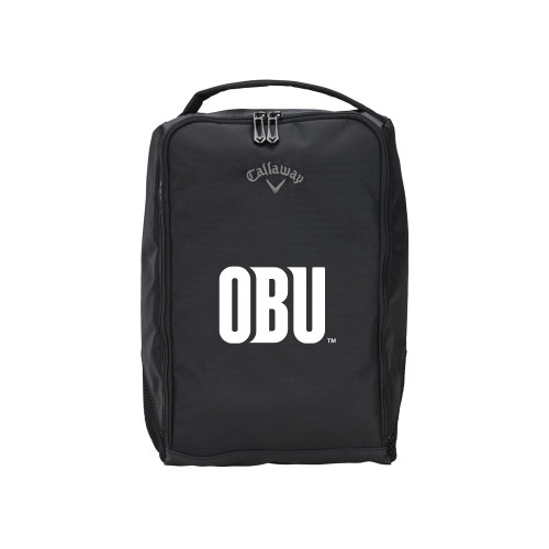  Callaway Clubhouse Black Golf Shoe Bag - OBU Wordmark